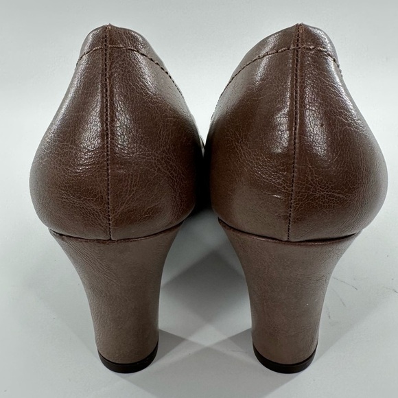 Aerosoles womens heels size 10 taupe round toe career - Picture 5 of 13